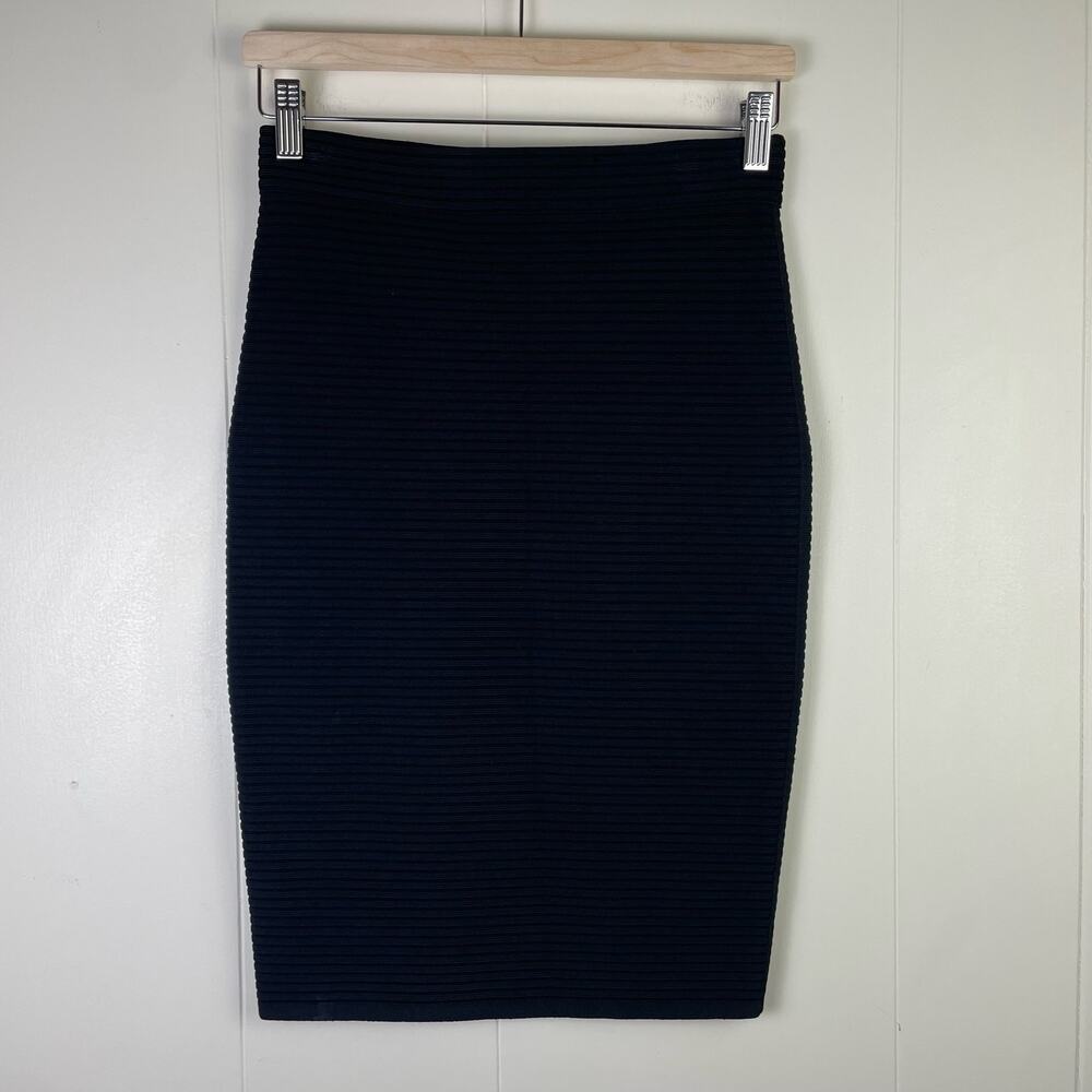 Alexander Wang Black ribbed skirt‎